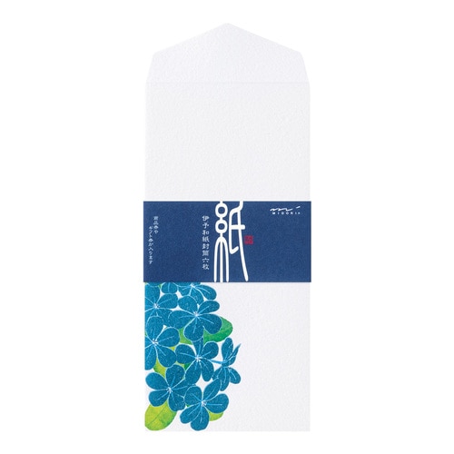 #デザインフィルミドリ(国内販売のみ） 封筒 封筒028 箔  ルリマツリ柄 81028006