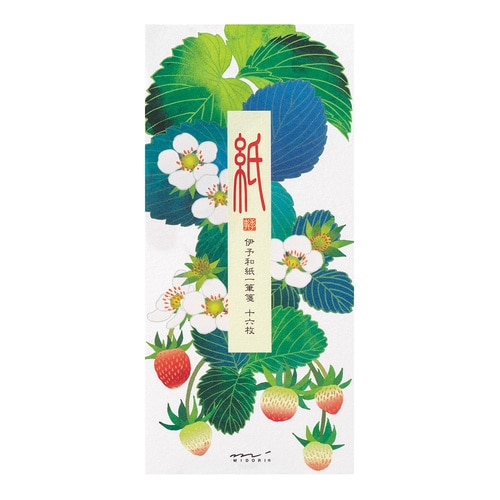 #デザインフィルミドリ(国内販売のみ） レター 一筆箋 箔 苺柄 89600006