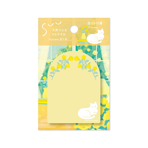 #マルアイ(国内販売のみ） 付箋 透ける付箋･SUU  猫 FS-SU101