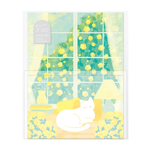 #マルアイ(国内販売のみ） レター SUU･レターセット  猫 ﾚ-SU101