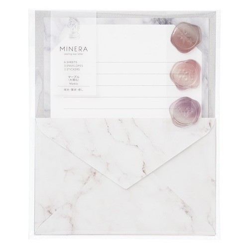 #マルアイ レター ミネラ･レターセット  シルバー ﾚMN103