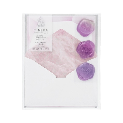 #マルアイ レター ミネラ･miniレターセット  ピンク ﾚMN201