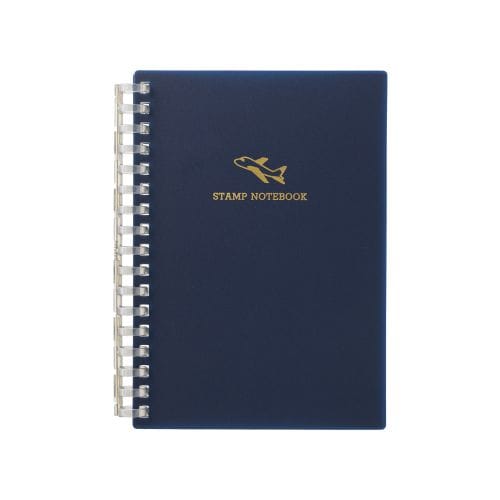 #リヒトラブ ノート スタンプノート A6 ネイビーブラック N380-11