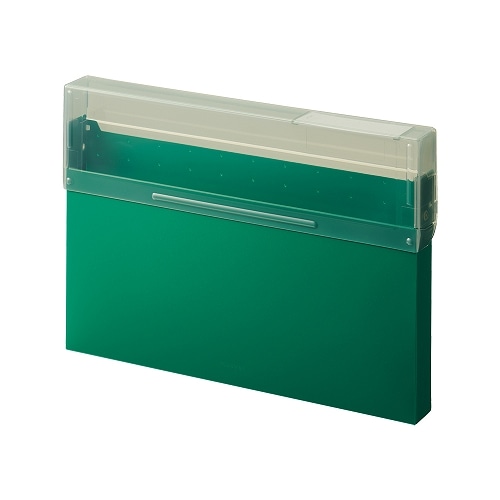 #リヒトラブ 収納用品 Mutual･コングレスケース A4･ヨコ ディープグリーン A2073-7