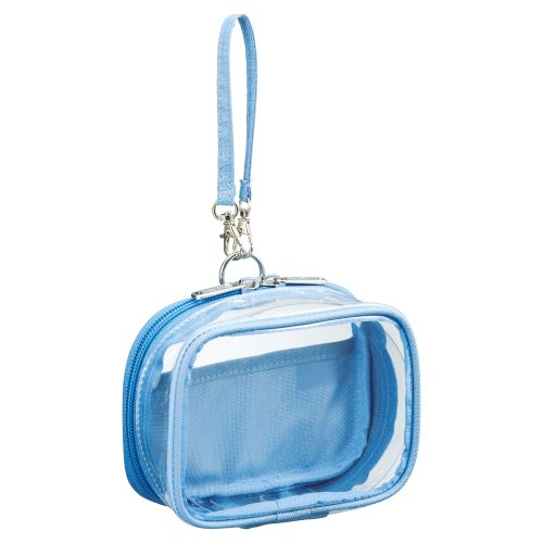 #リヒトラブ 身辺雑貨 myfa･デコレーションボックスポーチ ミニミニ・ワイド パウダーブルー A3308-14