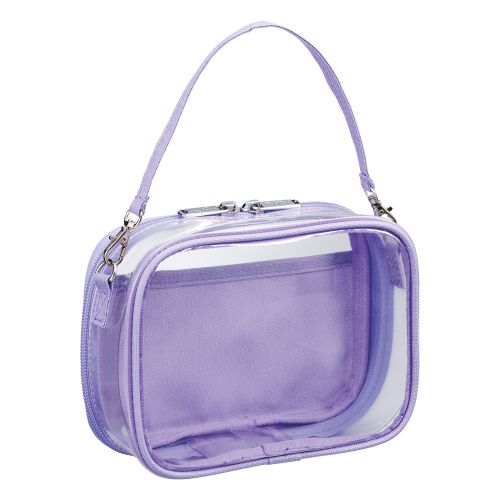 #リヒトラブ 身辺雑貨 myfa･デコレーションボックスポーチ ミニ・ワイド ライラックパープル A3309-10