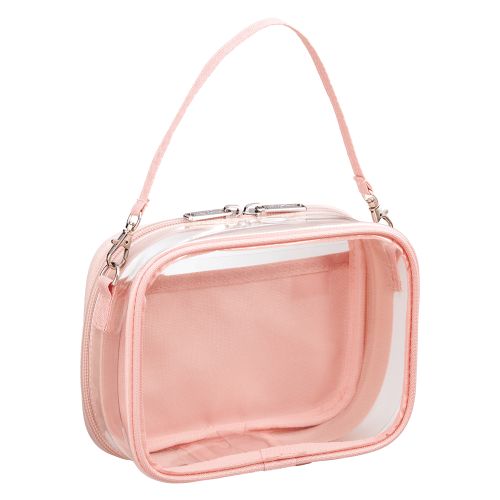 #リヒトラブ 身辺雑貨 myfa･デコレーションボックスポーチ ミニ・ワイド シャーベットピンク A3309-12