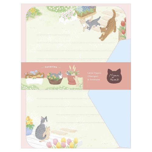 #エヌビー社 レター レターセット･にゃんとも B6 はなにわ 2620104