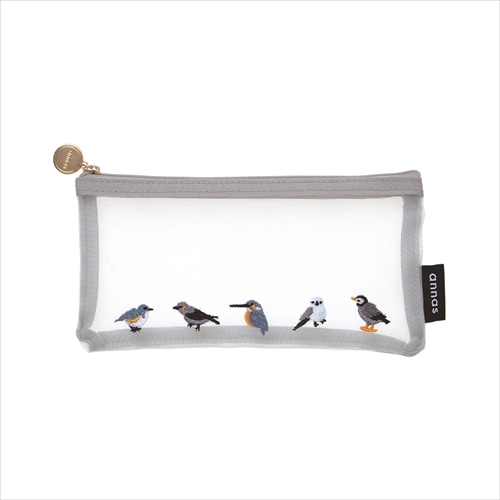 #学研ステイフル(国内販売のみ） 収納用品 annas･刺繍メッシュペンポーチ  トリ H14063