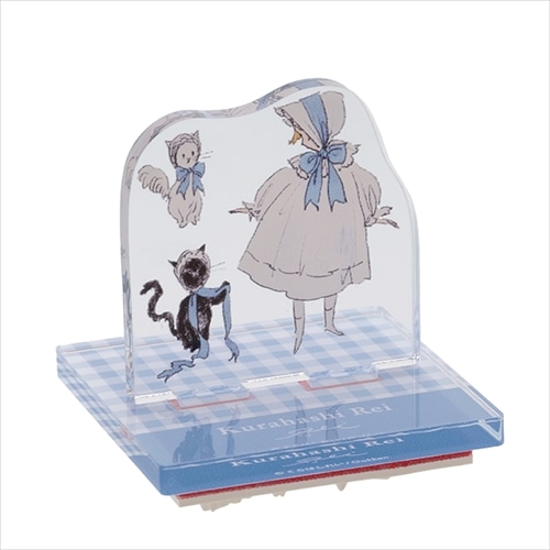 #学研ステイフル(国内販売のみ） 印章用品 くらはしれい･アクリルスタンドスタンプ  ブルー H10805