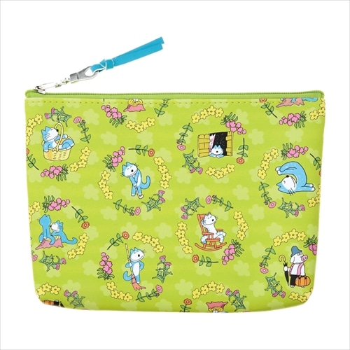 #学研ステイフル(国内販売のみ） 身辺雑貨 11ぴきのねこ･ポーチ  グリーン F23802