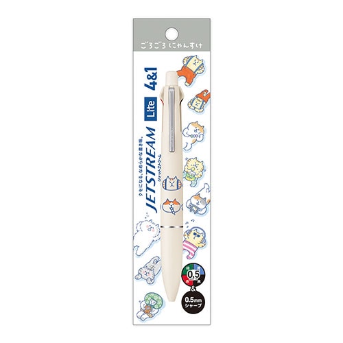 #マインドウエイブ ボールペン ニャンスケジェットストリーム 4＆1 ダラリホワイト 58078