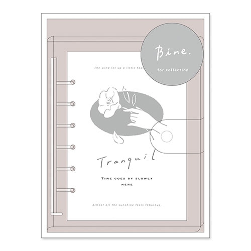 #マインドウエイブ  クリアバインダー･スライドリング Ａ６ クリア 58141