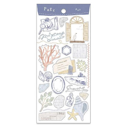 #マインドウエイブ  ページステッカー　シーショア   81711