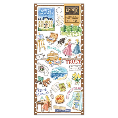 #マインドウエイブ シール シネマティックステッカー  ガール 82602