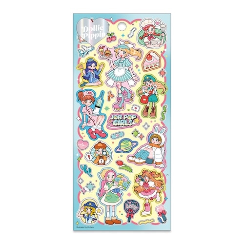 #マインドウエイブ シール ドーリーピピンステッカー  ジョブポップガール 82934