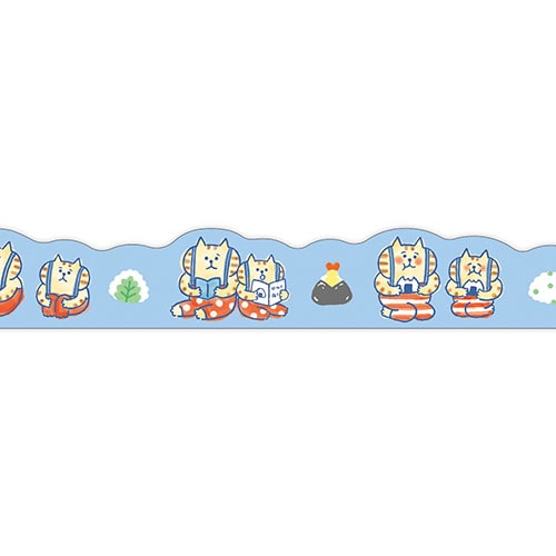 #マインドウエイブ マスキングテープ ニャンスケマスキングダイカット  サスペブルー 95604