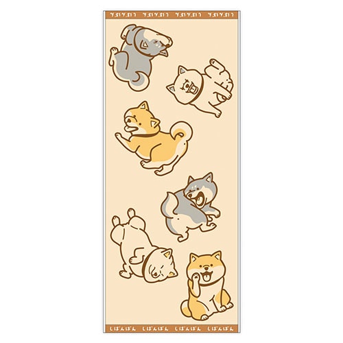 #マインドウエイブ 身辺雑貨 シバンバンフェイスタオル  ナニゲナイヒビ 95608