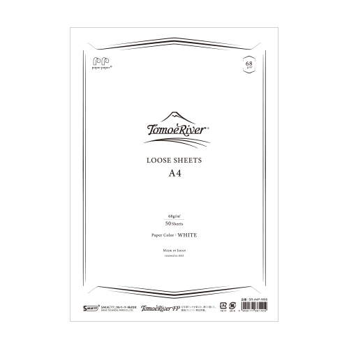 #SAKAEテクニカルペーパー ルーズシート（パックにバラで紙） トモエリバー･ルーズシート･ 無地  A4 50枚入 ホワイト SR-A4P-W68