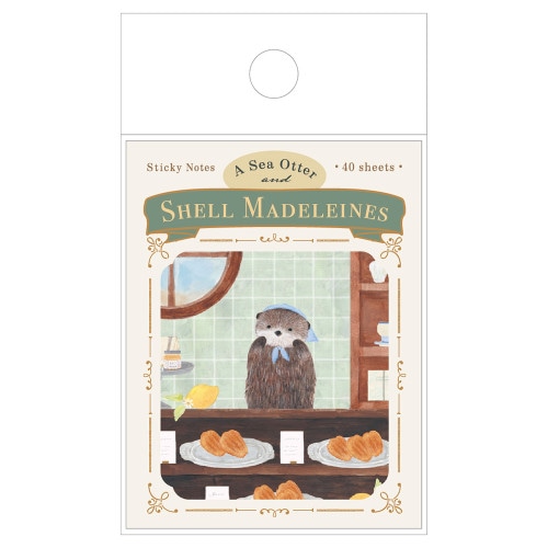 #エヌビー社 付箋 ふせん･RESSA  ラッコとマドレーヌと 4864404