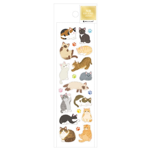 #エヌビー社 シール ピュアラメシール  ねこ 4194101