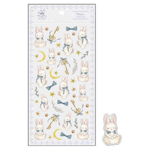 #クローズピン(国内販売のみ） シール たけいみきminiクリアシール  ムーン US15847