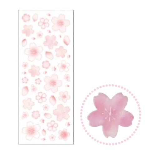 MDS BtoB |#クローズピン シール 桜ふち箔クリアシール US16001