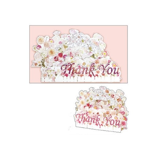#クローズピン カード ポップアップカード お礼 花 GC16647