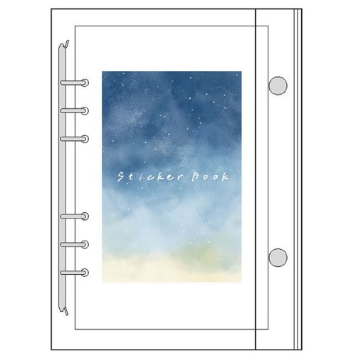 #クローズピン シール関連小物 マイリングシール帳バインダー L 夜空 CF16754