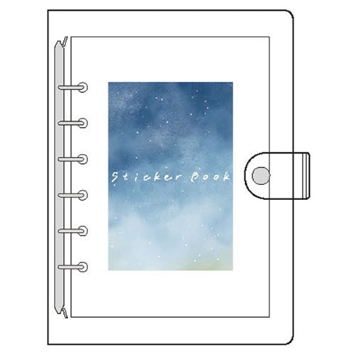 #クローズピン シール関連小物 マイリングシール帳バインダー S 夜空 CF16758