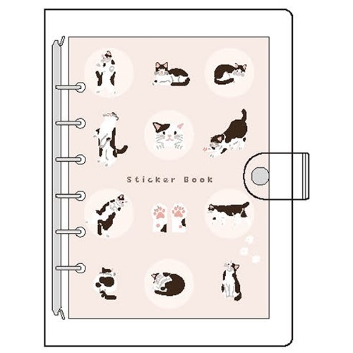 #クローズピン シール関連小物 マイリングシール帳バインダー S ネコ CF16761