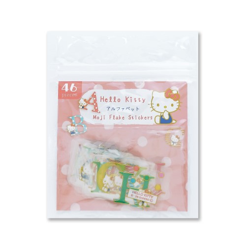 #クローズピン(国内販売のみ） シール サンリオキャラクターズ×クローズピンフレークシール アルファベット ハローキティ US84137