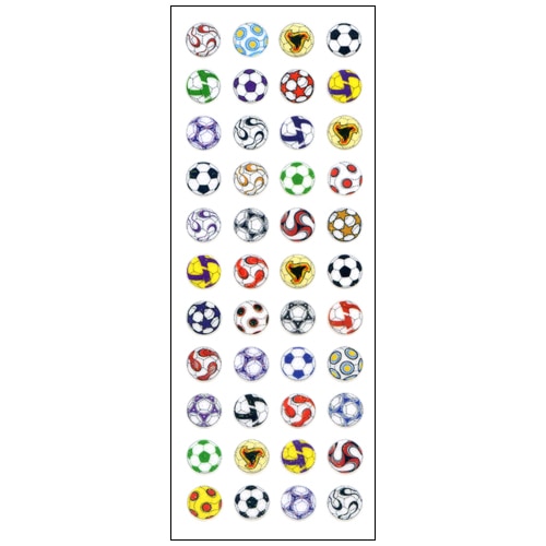 #奥山商会 シール ラメ入りシール(PET)  サッカーボール ZP049