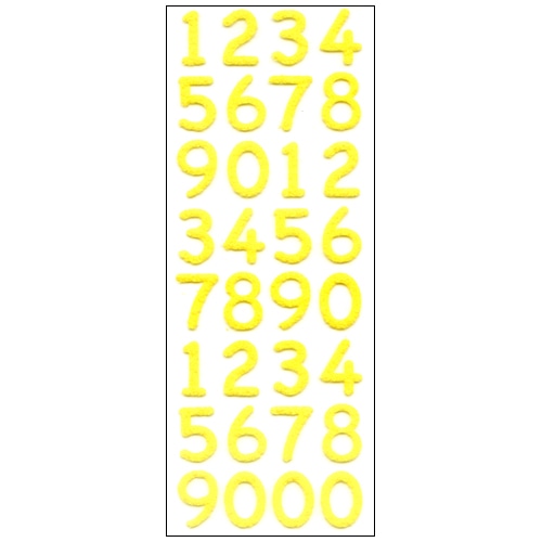 #奥山商会 シール ふわふわシール  数字大 ZV420