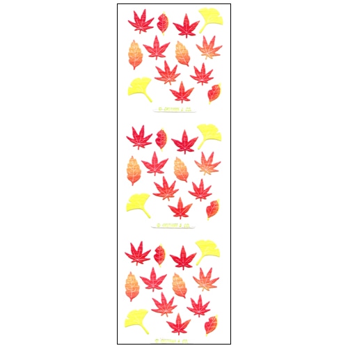 #奥山商会 シール 和風シール  紅葉 JB144