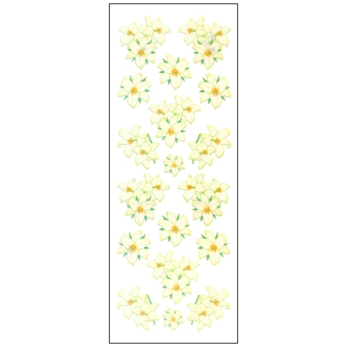 #奥山商会 シール ラメ入りシール  白百合 CR204