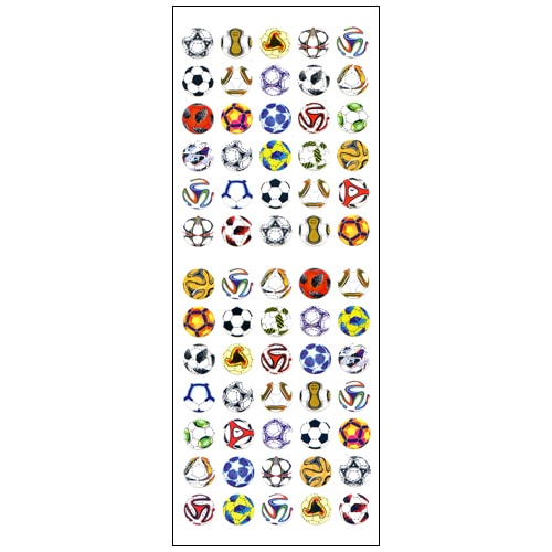 #奥山商会 シール クリアーシール  サッカーボール ZC549