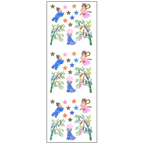 #奥山商会 シール 和風シール  七夕 JC207