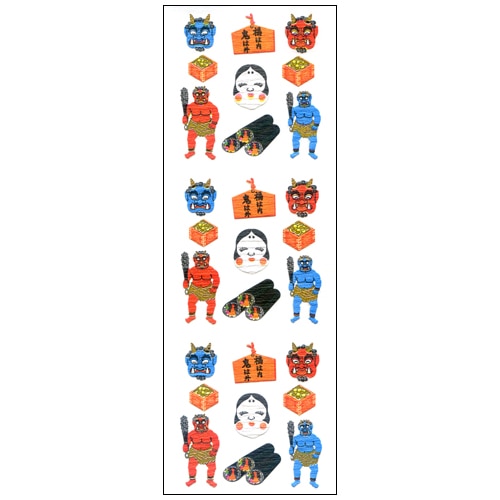 #奥山商会 シール 和風シール  節分 JC221