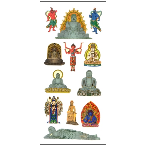 #奥山商会 シール 和風シール  大仏･仏像 JQ370