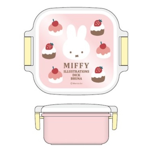 #スクエア(国内販売のみ）  ミッフィー デザートケース 食洗機対応 ピンク BW25-9