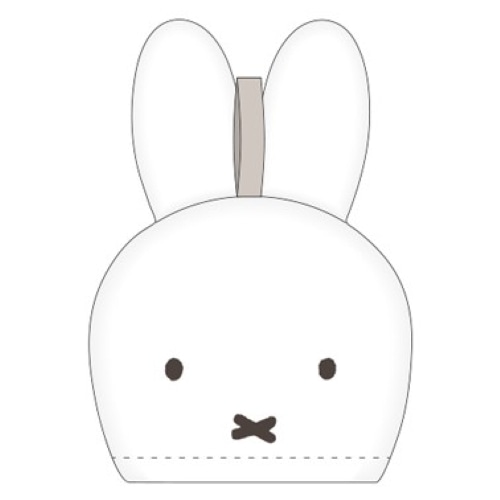 #スクエア(国内販売のみ）  ミッフィー マスコットタオル  白 BW25-30