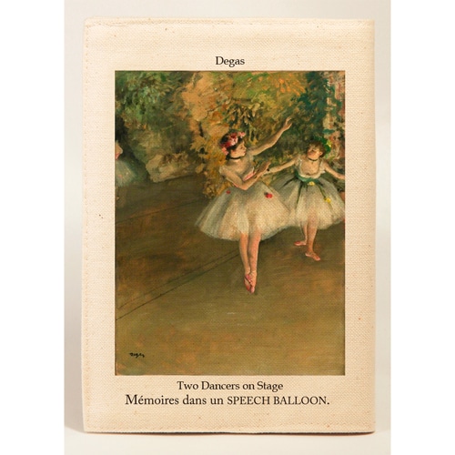 #スピーチバルーン 読書関連小物 ブックカバー 文庫サイズ Degas-Two･Dancers･BE B-510-82