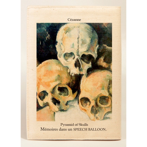 #スピーチバルーン 読書関連小物 ブックカバー 文庫サイズ C?zanne-Skulls･BE B-510-84