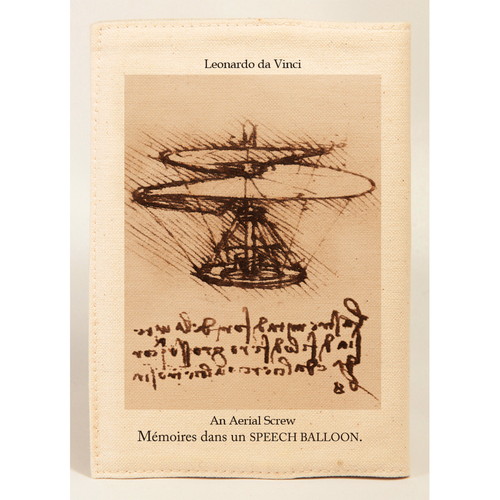 #スピーチバルーン 読書関連小物 ブックカバー 文庫サイズ Da･Vinci-Aerial･Screw･BE B-510-85