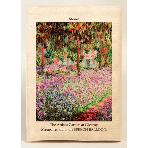 #スピーチバルーン 読書関連小物 ブックカバー 文庫サイズ Monet-Garden･at･Giverny B-512-84