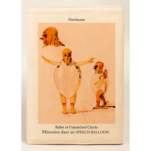 #スピーチバルーン 読書関連小物 ブックカバー 文庫サイズ Hartmann-Chicks･Sketch B-514-84