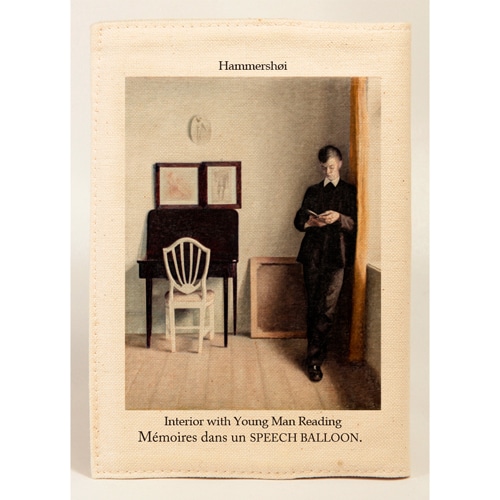 #スピーチバルーン 読書関連小物 ブックカバー 文庫サイズ Hammersh?i-Young･Man･BE B-516-00
