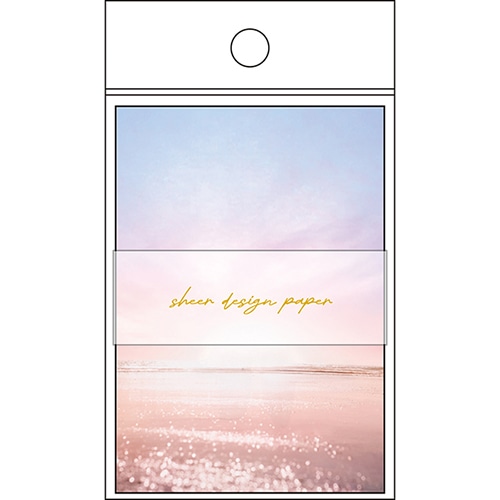 #パインブック メモ帳 シアーデザインペーパーメモ  フォト･ピンク s607011