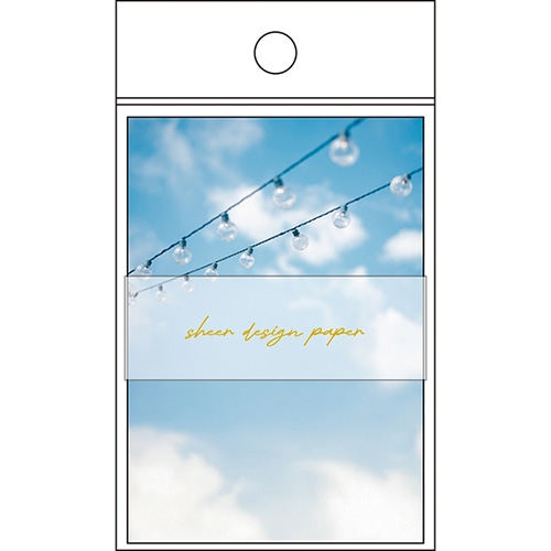 #パインブック メモ帳 シアーデザインペーパーメモ  フォト･ブルー s607012